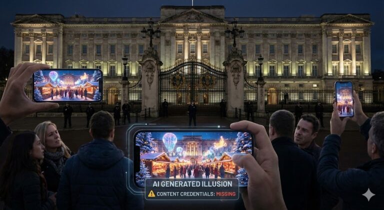 Фалшиви AI изображения подведоха туристи пред Бъкингамския дворец