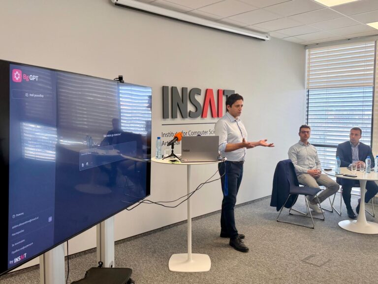 INSAIT представя ново поколение изкуствен интелект: прецизни модели за бизнеса и обновен чат BgGPT за всеки