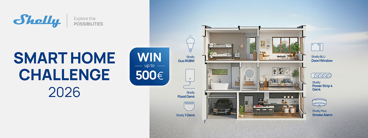 Shelly Smart Home Challenge 2026 отличи девет иновативни проекта за умен дом