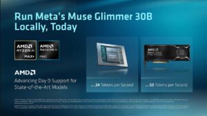 Моделът Muse Glimmer 30B на Meta работи с AMD РС за локални агентни AI задачи 