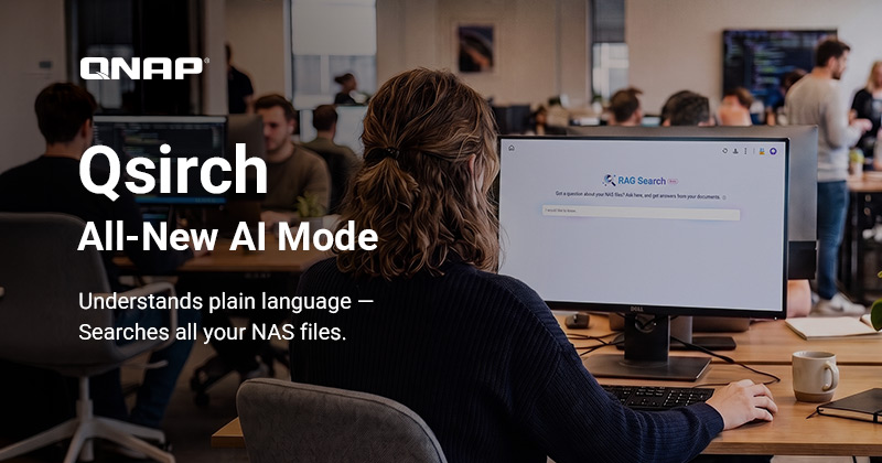 QNAP обнови своето приложение за търсене Qsirch с локален AI режим за файловете в своите NAS системи
